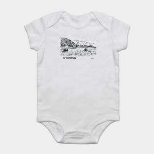 Wyoming USA Baby Bodysuit
